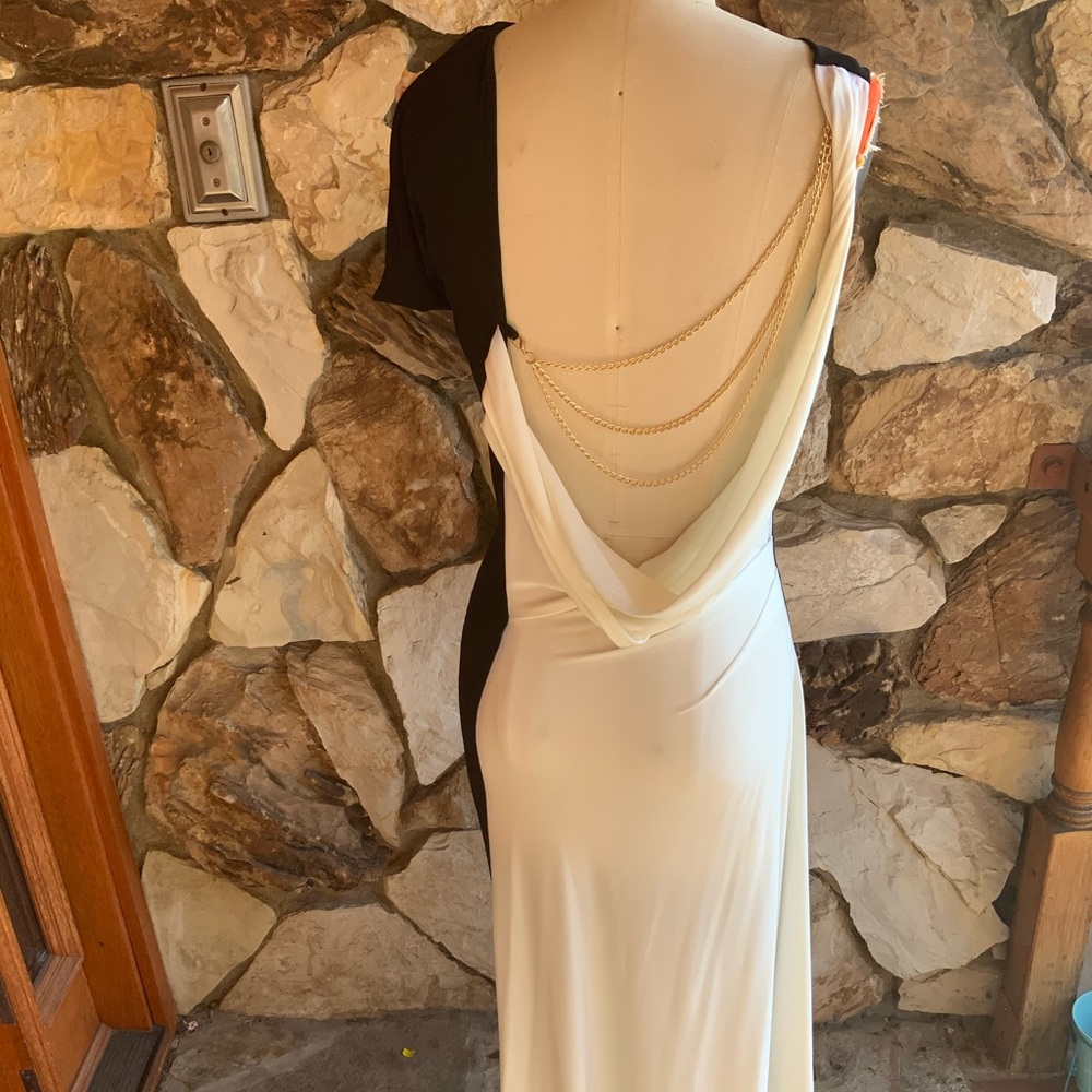Black & White Evening Dress